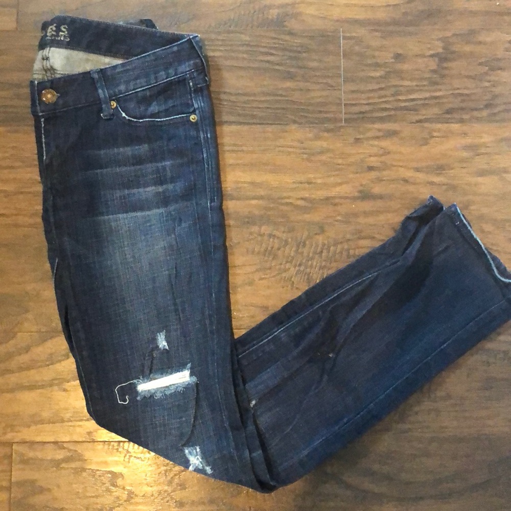 Distressed Express Skinny Jeans